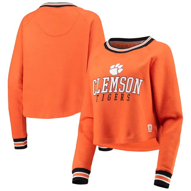 Women's Pressbox Orange Clemson Tigers Comfy Cord Vintage Wash