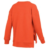 Sweat-shirt à enfiler avec poche pour femme Pressbox Orange Clemson Tigers