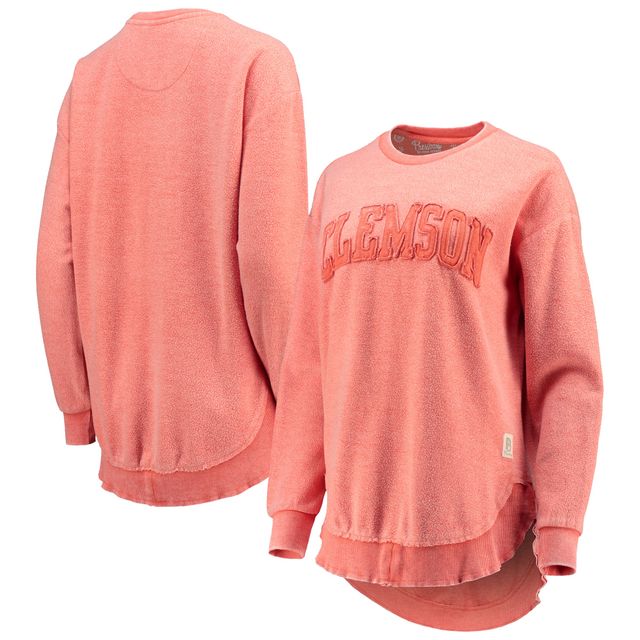 Sweat-shirt Pressbox Orange Clemson Tigers Ponchoville pour femme