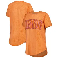 T-shirt Femme Pressbox Orange Clemson Tigers Southlawn Sun-Washed