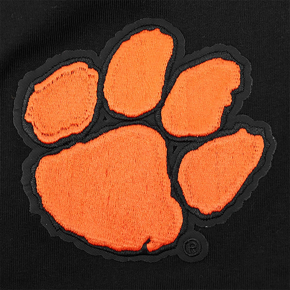 Mini-robe t-shirt Pro Standard noire ton sur neutre des Clemson Tigers pour femmes