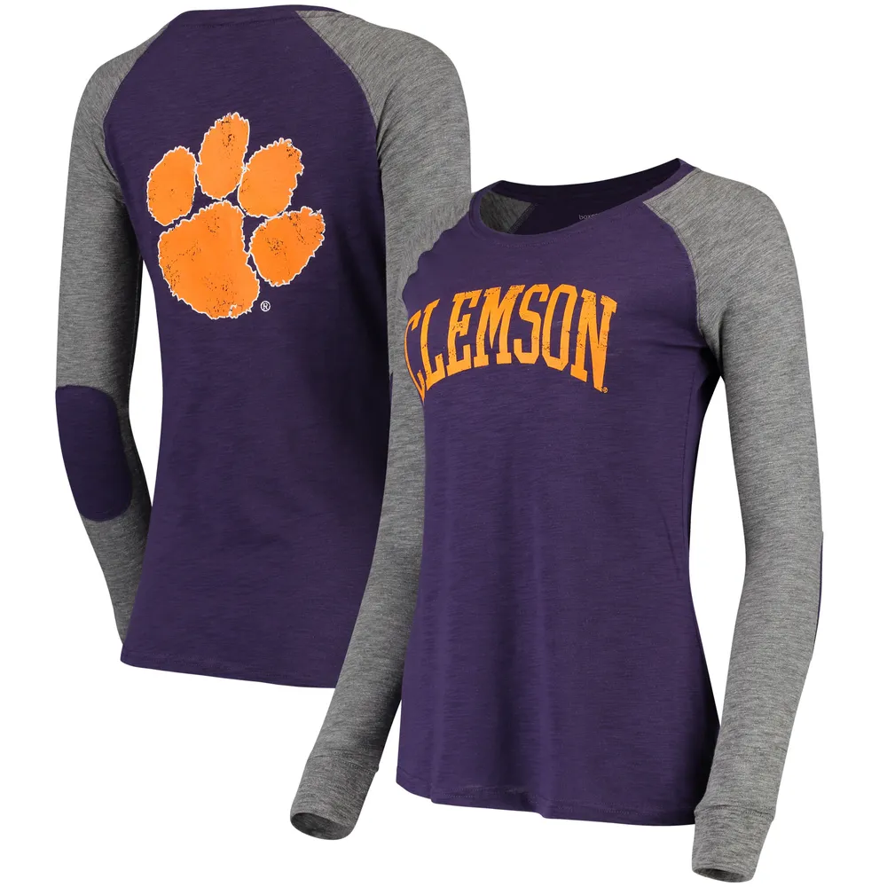 Women's Fanatics Branded Orange Clemson Tigers Basic Arch V-Neck T-Shirt