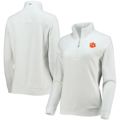 Lids Detroit Lions Cutter & Buck Women's Advantage Quarter-Zip Pullover  Jacket - White