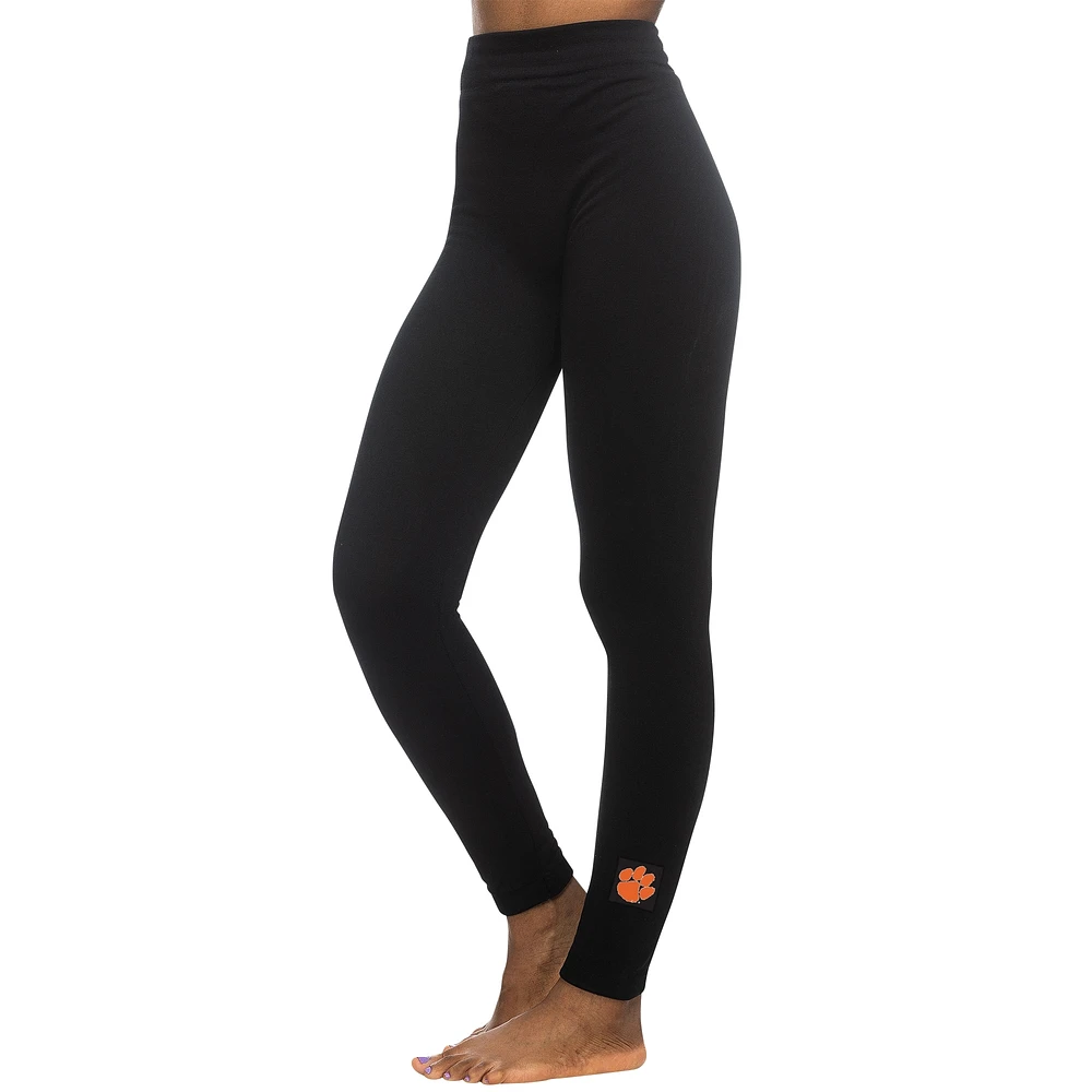 Legging en polaire Clemson Tigers ZooZatz pour femme, noir