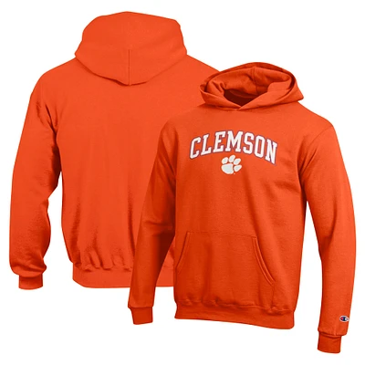 Youth Champion Orange Clemson Tigers Campus Pullover Hoodie