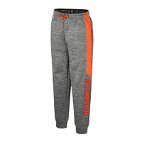 Pantalon polaire gris chiné Colosseum pour jeunes Clemson Tigers