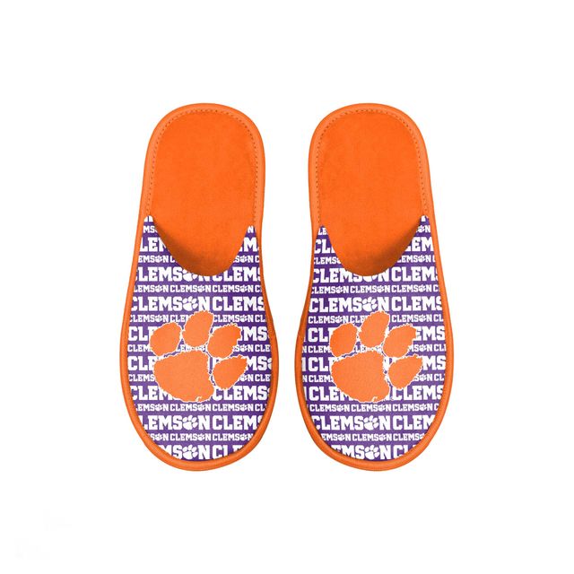 Chaussons FOCO Clemson Tigers Scuff Wordmark Slide pour jeune