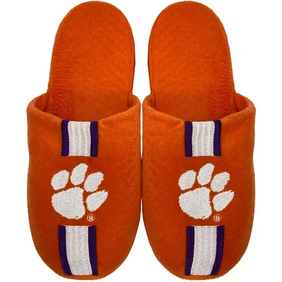 Clemson Tigers FOCO Youth Team Stripe Slippers