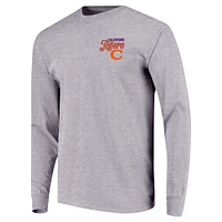 Youth Gray Clemson Tigers Retro Script Long Sleeve T-Shirt