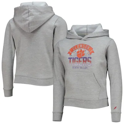 Clemson Tigers League Collegiate Wear Youth Essential Pullover Hoodie - Gray