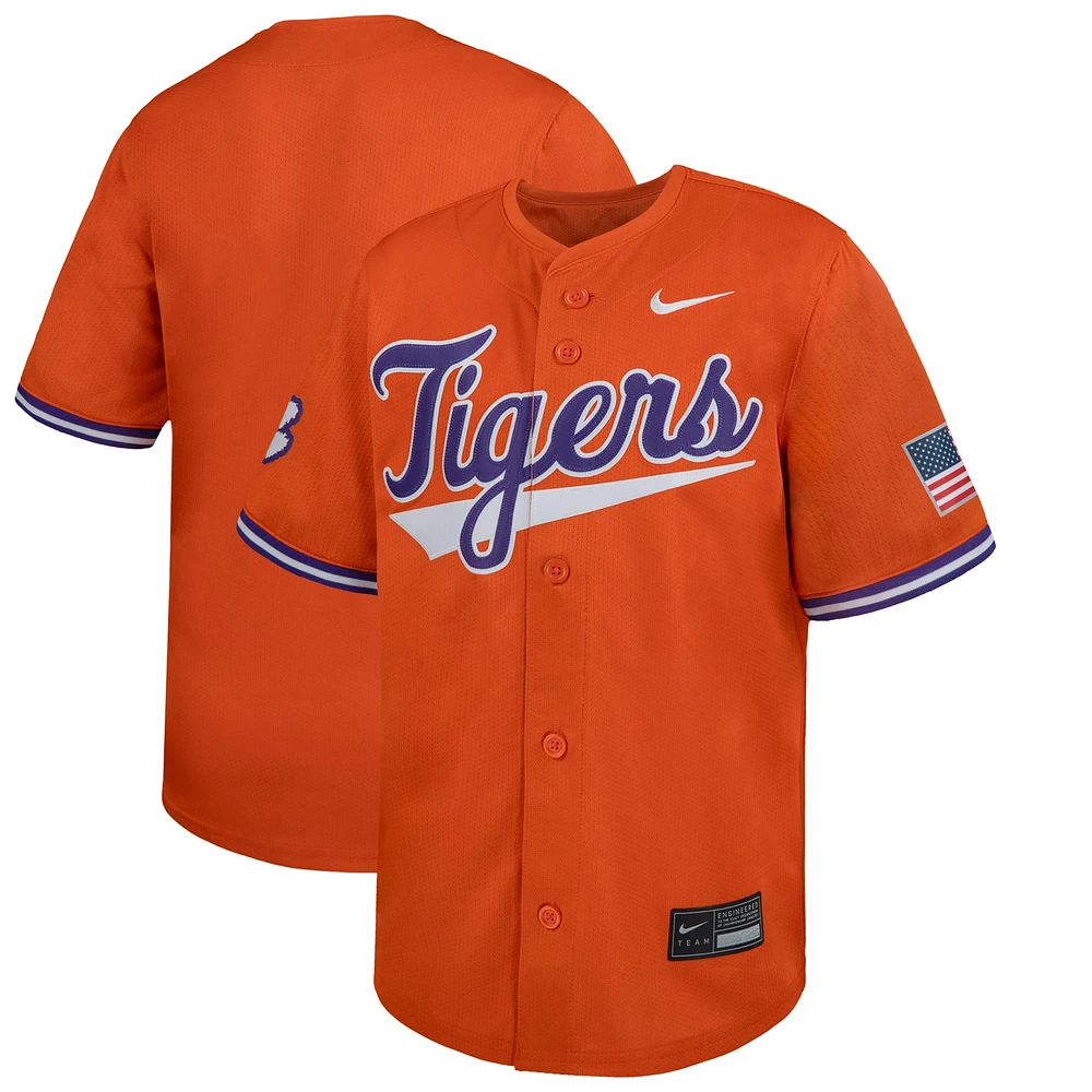 Maillot de baseball Nike Orange Clemson Tigers Limited pour jeunes