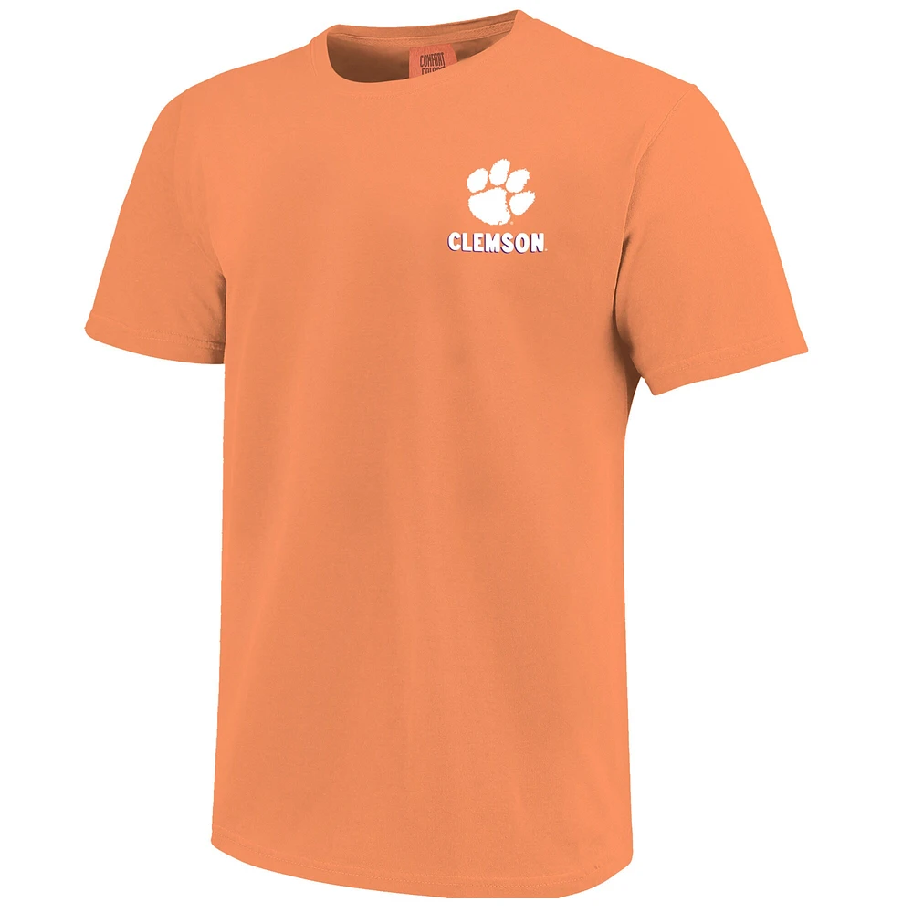 T-shirt orange pour jeunes des Clemson Tigers, scène locale du campus