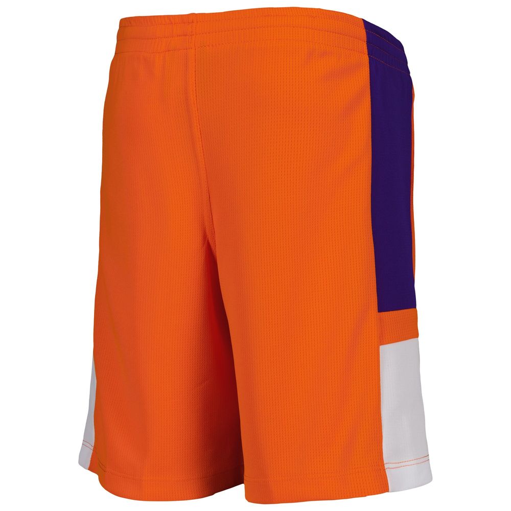 Youth Orange Clemson Tigers Lateral Mesh Performance Shorts