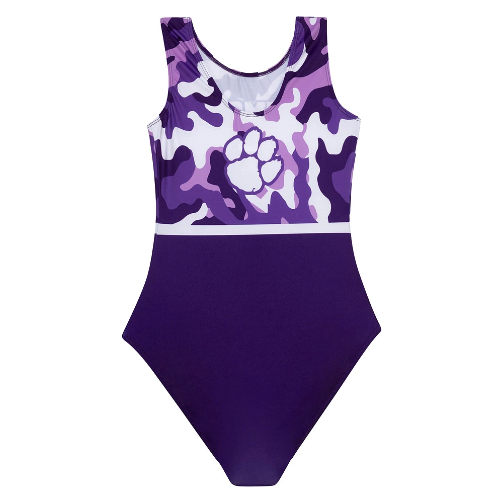 Justaucorps réplique violet pour jeunes Clemson Tigers Elite