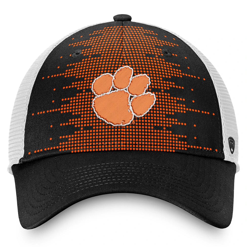 Youth Top of the World Orange Clemson Tigers Crushed Meshback Adjustable Hat