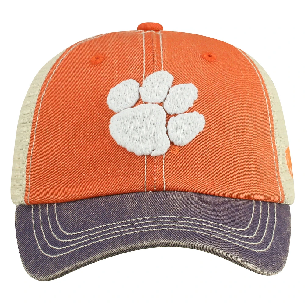 Casquette ajustable tout-terrain Clemson Tigers Orange Top of the World pour jeunes
