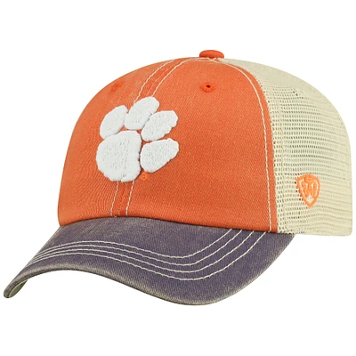 Casquette ajustable tout-terrain Clemson Tigers Orange Top of the World pour jeunes