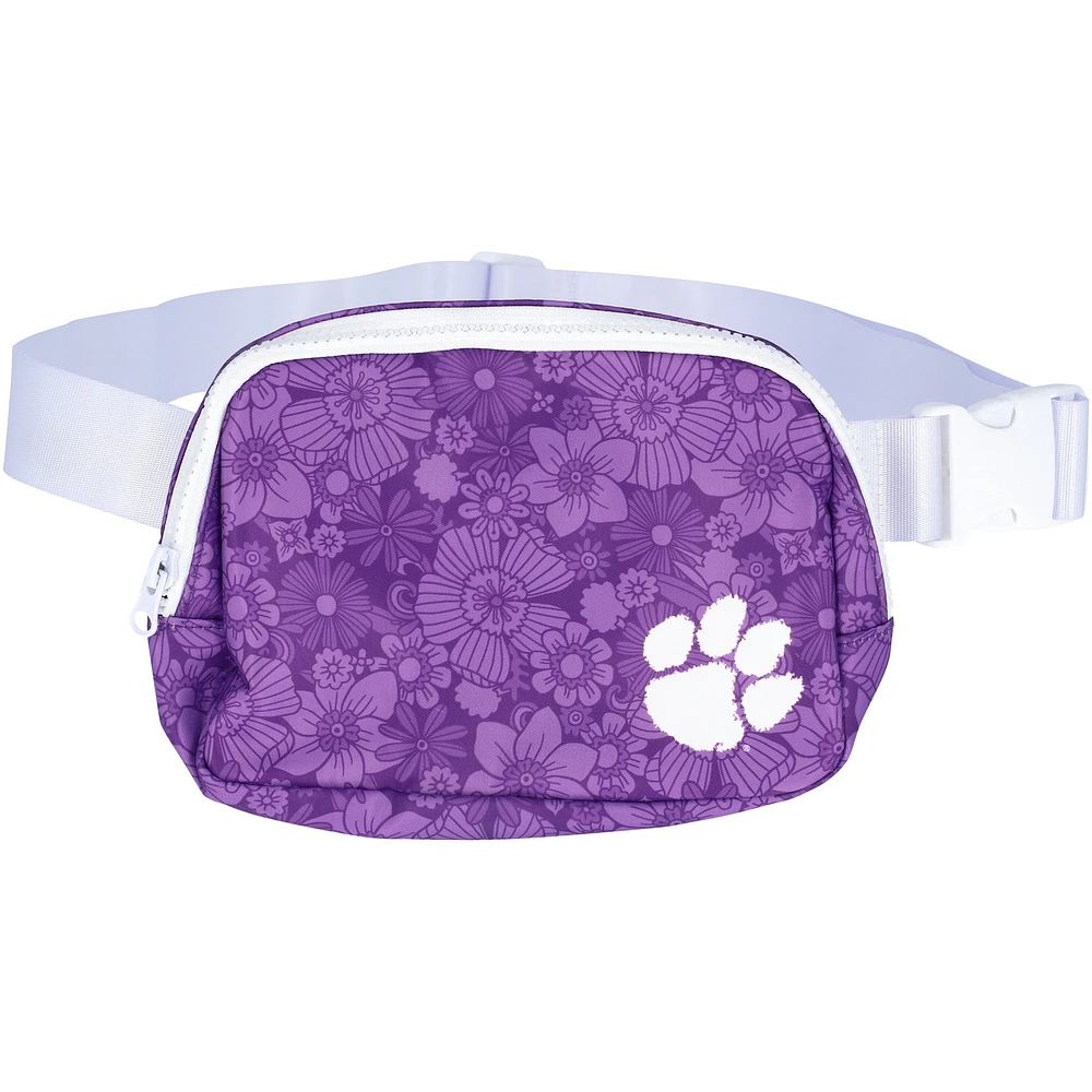 ZooZatz Clemson Tigers - Sac banane à imprimé floral