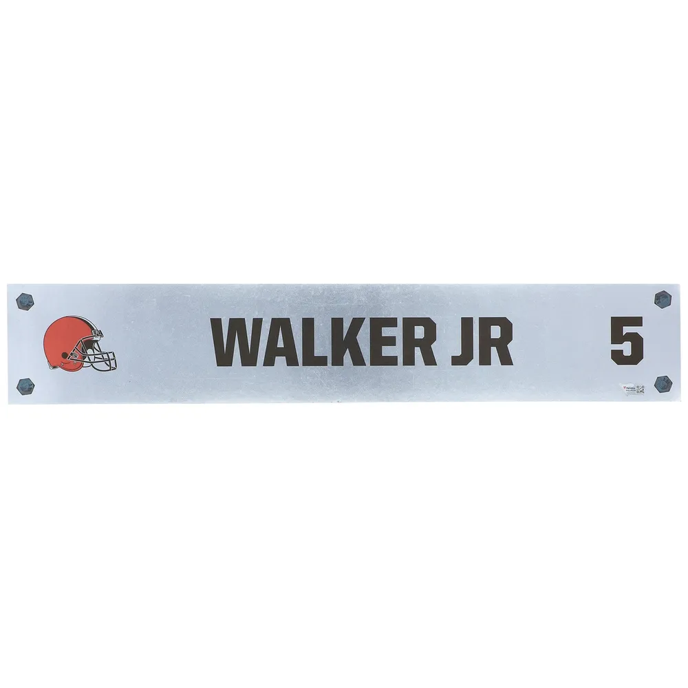 Lids Anthony Walker Jr. Cleveland Browns Fanatics Authentic Player-Issued  #5 Silver Nameplate from the 2021 NFL Season