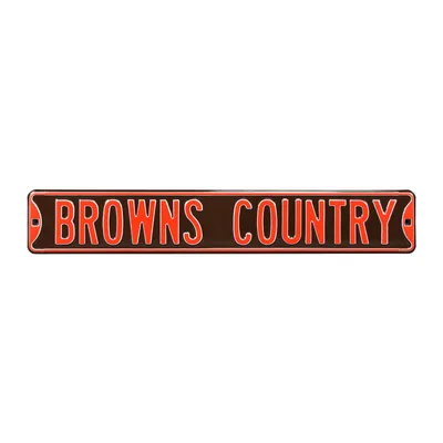 Cleveland Browns 6" x 36" Steel Street Sign