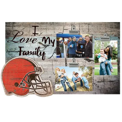 Cleveland Browns 11" x 19" I Love My Family Clip Photo Frame