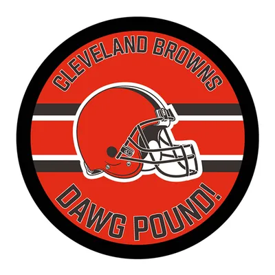 Cleveland Browns 15" Round LED Lit Wall Sign