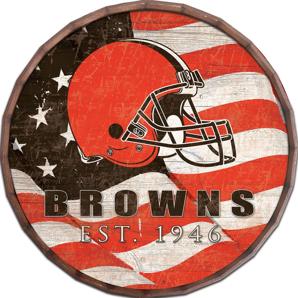 Lids Cleveland Browns 16 Flag Barrel Top Sign