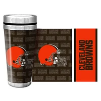 Cleveland Browns 16oz. Tasse de voyage avec papier peint complet