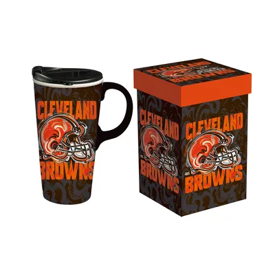 Cleveland Browns 17oz. Justin Patten Logo Travel Latte Mug