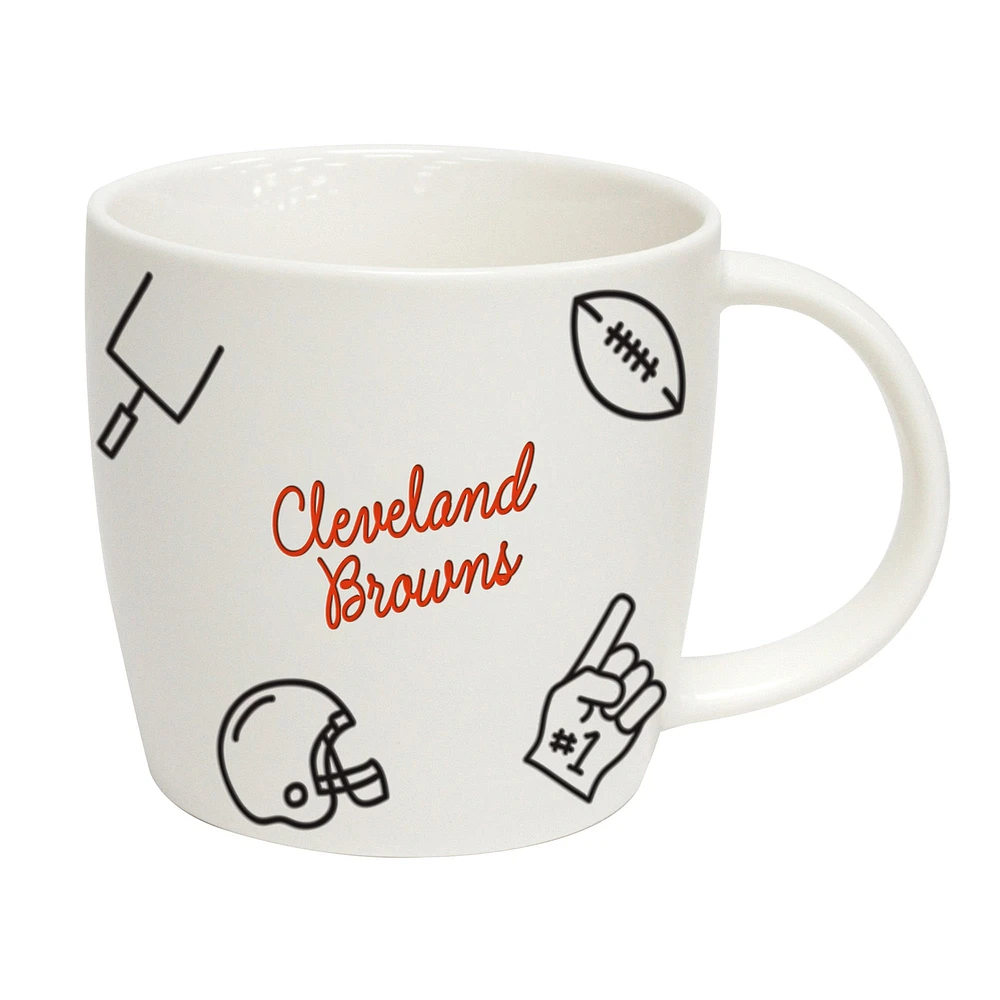 Cleveland Browns 18 onces. Tasse de meneur de jeu