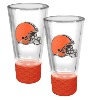 Cleveland Browns 2-Pack Cheer Shot Set with Silicone Grip
