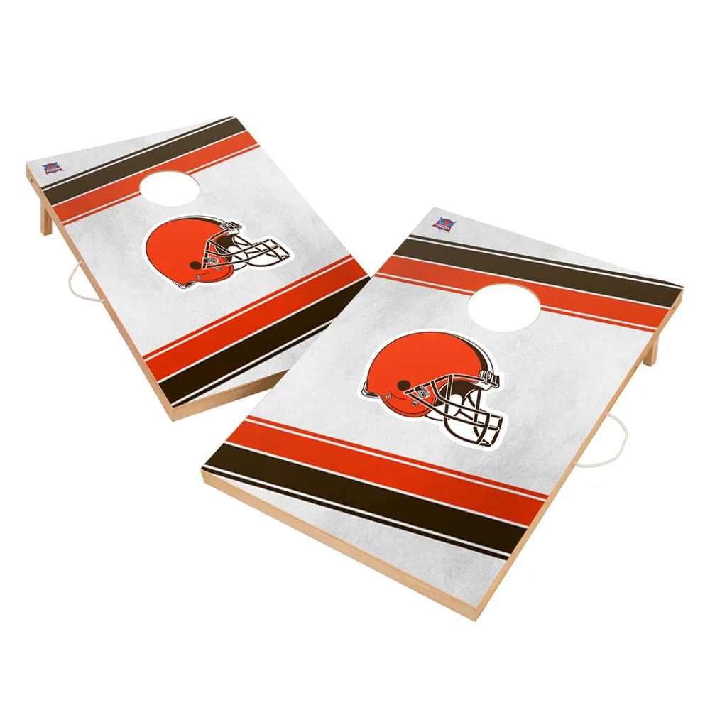 Lids Cleveland Browns 2' x 3' Diagonal Stripe Cornhole Board Set