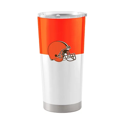 Cleveland Browns 20 oz. Gobelet en acier inoxydable à blocs de couleurs