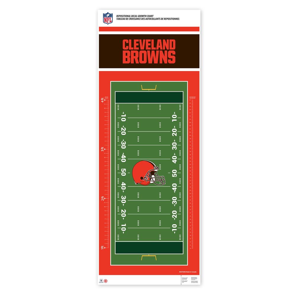 Cleveland Browns - 24'' x 60'' Field Repositionable Decal Growth Chart