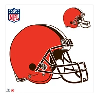 Cleveland Browns - Autocollant mural repositionnable pour casque d'équipe 36''