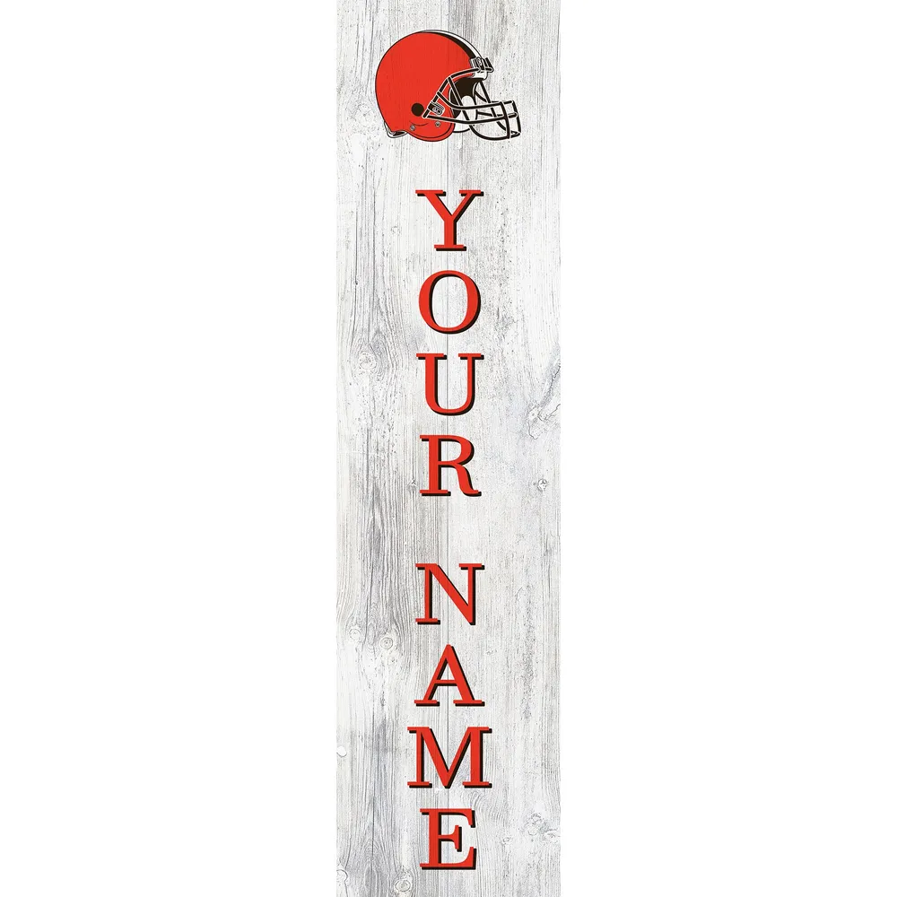 Lids Cleveland Browns 48 Personalized Welcome Leaner Sign