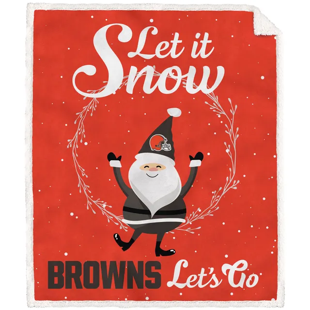 Lids Cleveland Browns 50'' x 60'' Let It Snow Sherpa Flannel