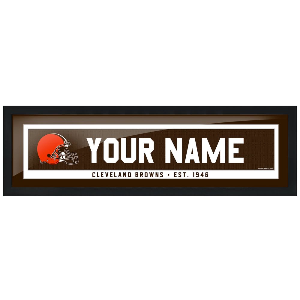 Cleveland Browns - 6'' x 22'' Personalized Framed Art