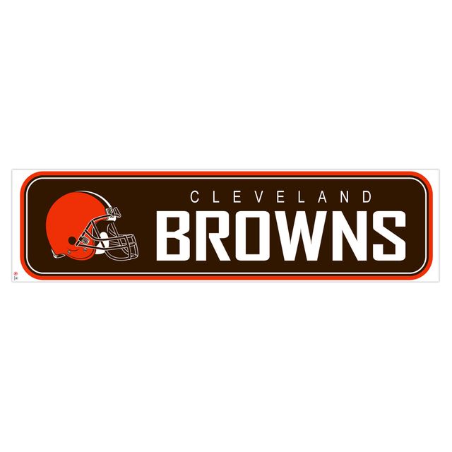 Mur repositionnable Cleveland Browns 90 `` x 23 '' - décalcomanie