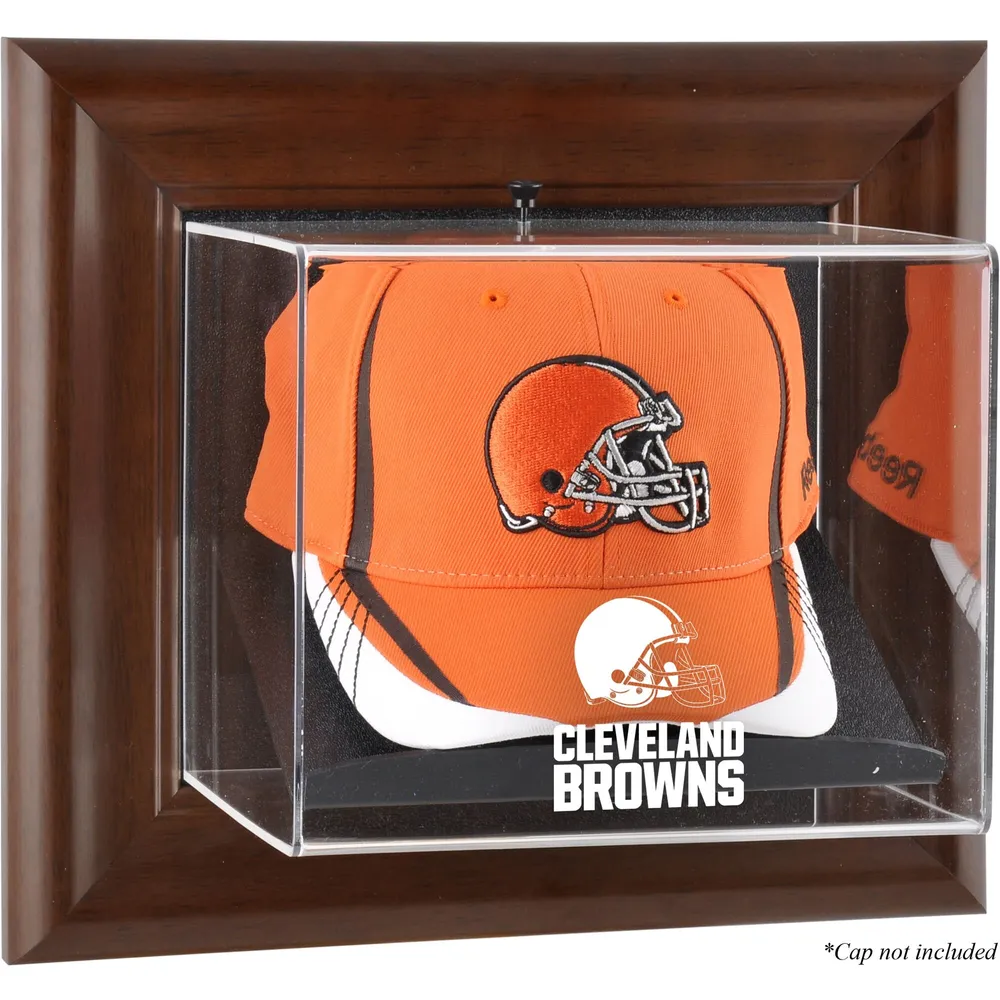 Cleveland Browns Fanatics Authentic Brown Framed Wall-Mountable Baseball Cap Display Case