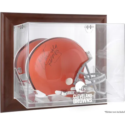Cleveland Browns Fanatics Authentic Brown Framed Wall-Mountable Logo Helmet Case