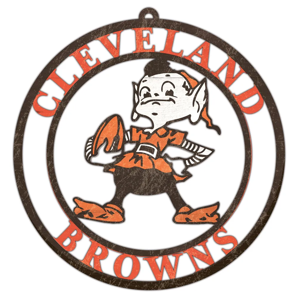 Lids Cleveland Browns Toddler Fan Gear Primary Logo Pullover Hoodie - Brown