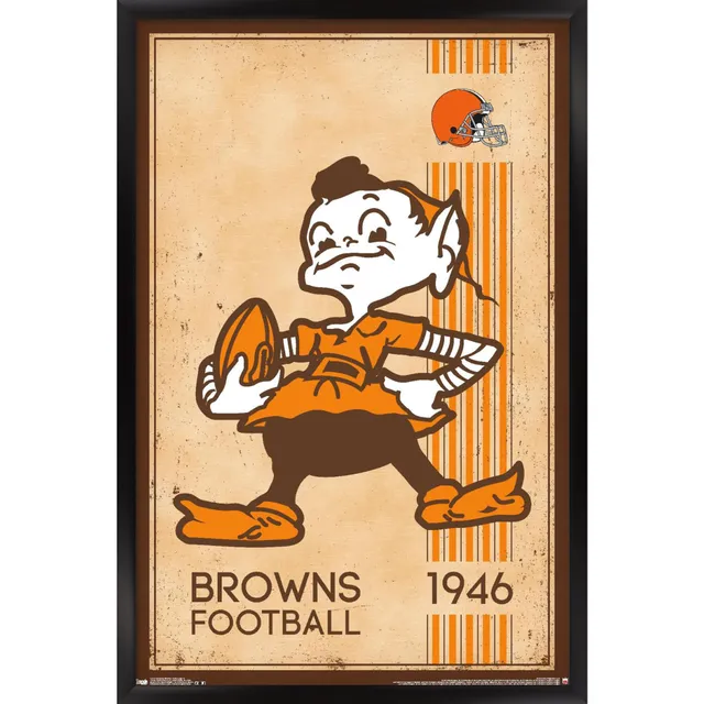 Cleveland Browns Brownie The Elf 16'' Team Color Logo Cutout