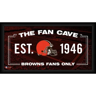 Cleveland Browns Fanatics Authentic Framed 10" x 20" Fan Cave Collage