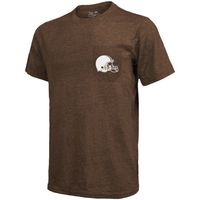 Cleveland Browns Majestic Threads Tri-Blend Pocket T-Shirt - Brown