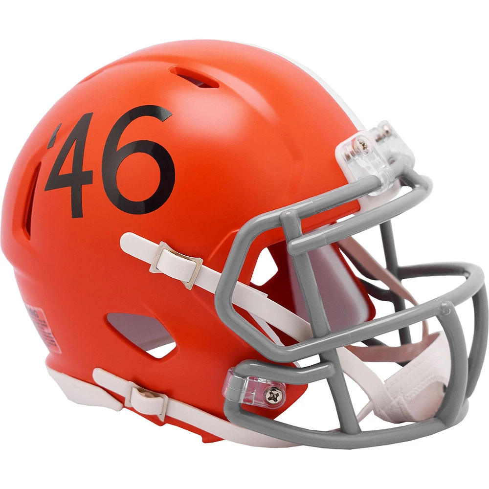 Cleveland Browns Riddell 2021 Saison Throwback Logo Speed ​​Mini Casque