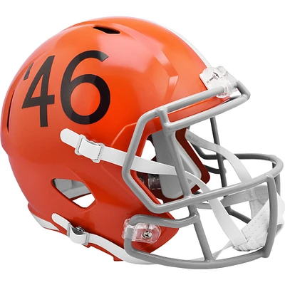 Casque réplique de vitesse avec logo Cleveland Browns Riddell saison 2021