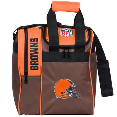 Cleveland Browns Single Bowling Ball Tote Bag with Shoe Compartment