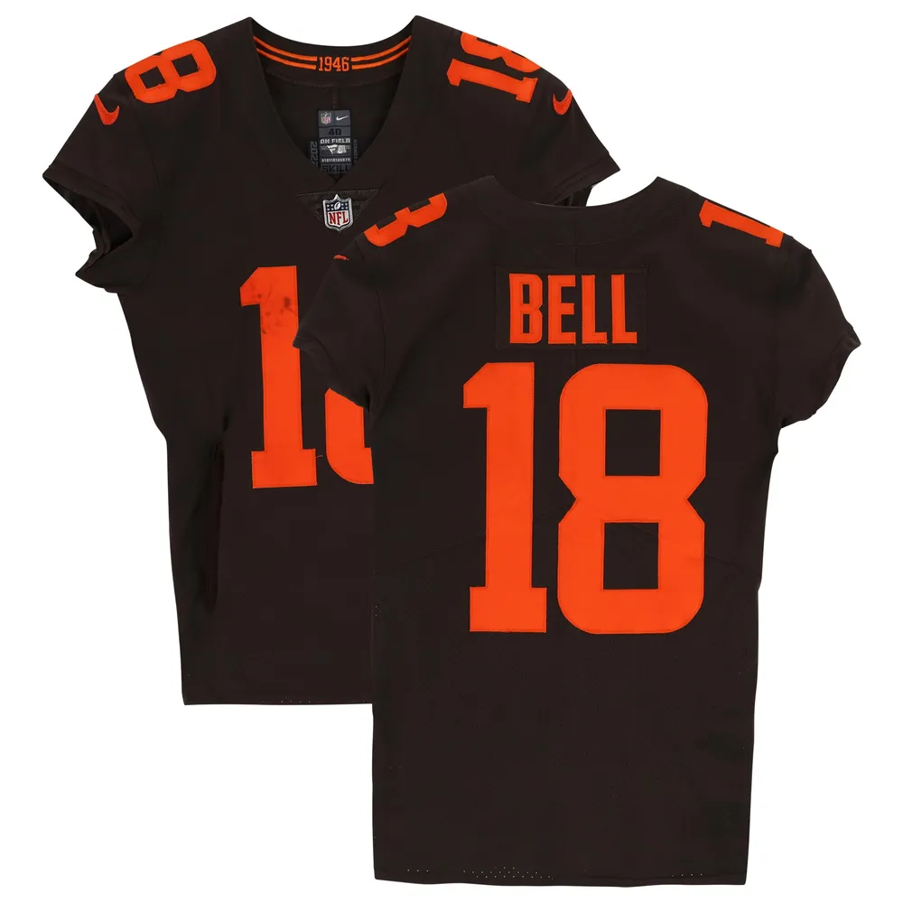 Lids David Bell Cleveland Browns Fanatics Authentic Game-Used #18 Brown  Jersey vs. New Orleans Saints on December 24, 2022