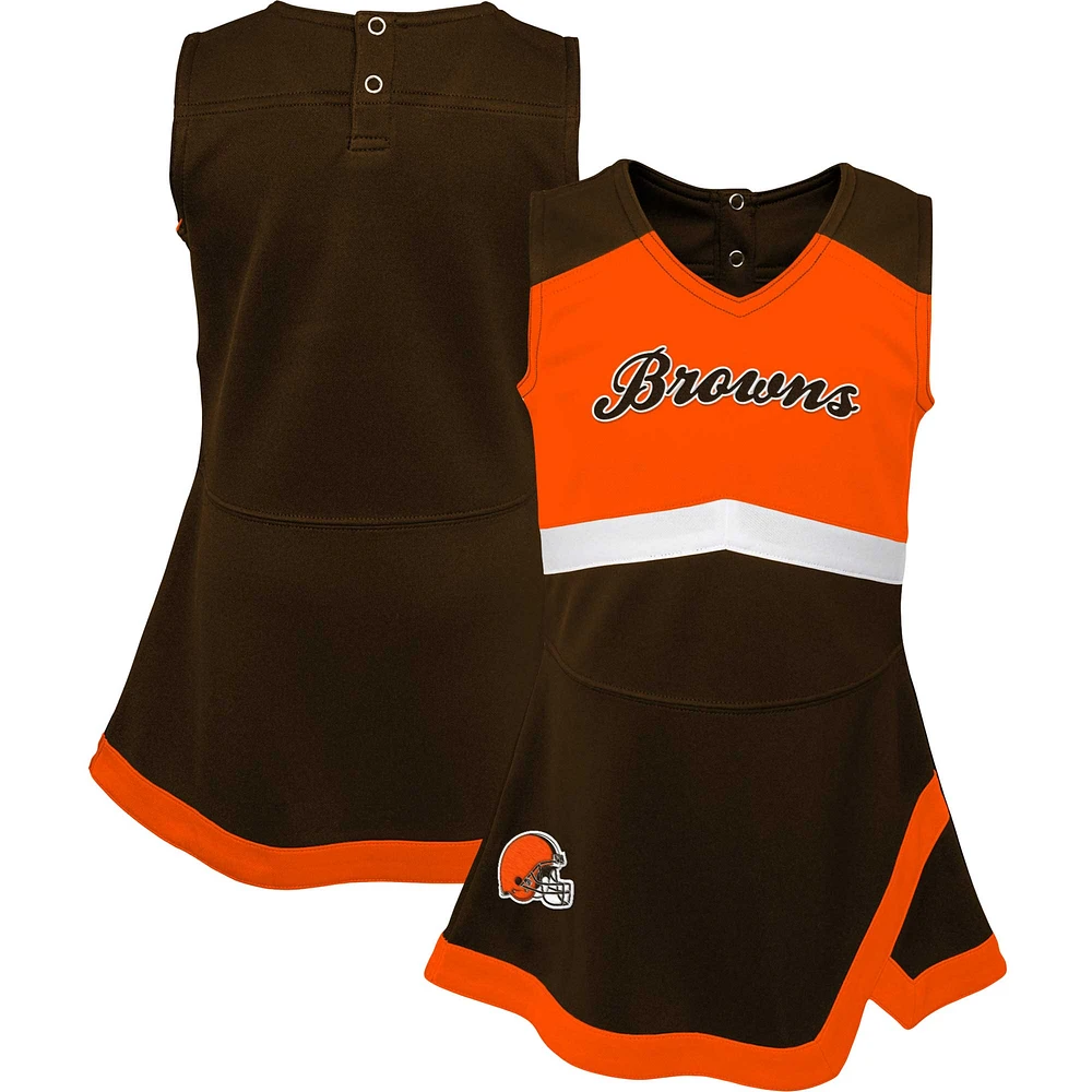 Robe pull Cleveland Browns Cheer Captain pour bébé fille